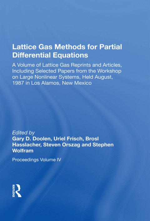 Cover image for book Lattice Gas Methods For Partial Differential Equations