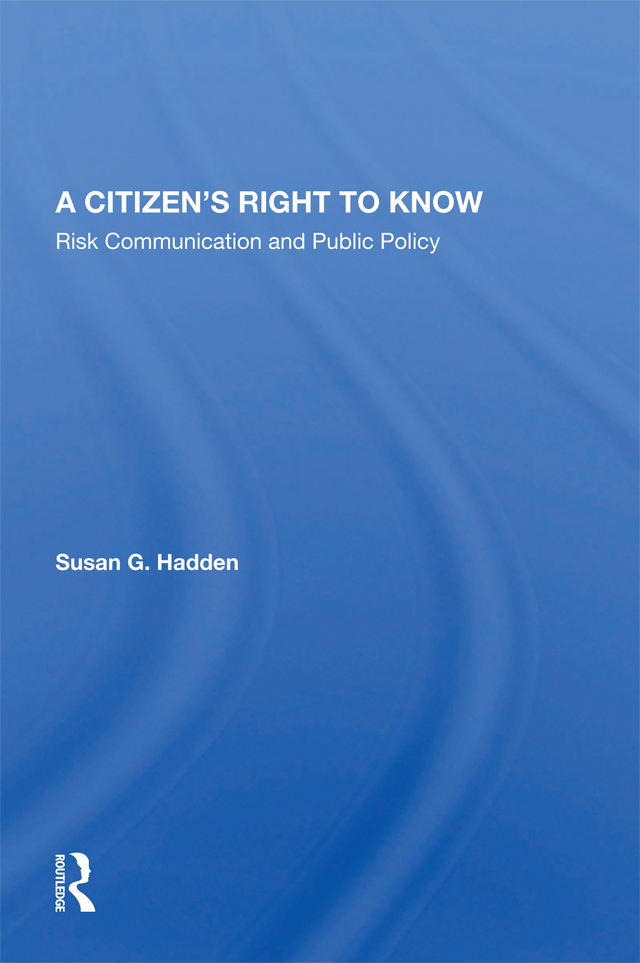 A Citizen's Right To Know
