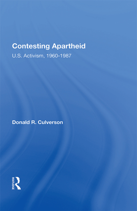 Cover image for book Contesting Apartheid