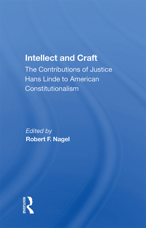Cover image for book Intellect And Craft