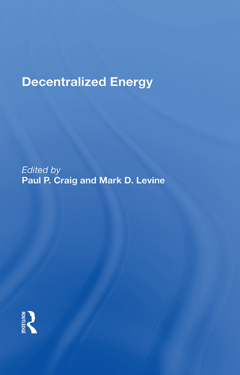 Cover image for book Decentralized Energy