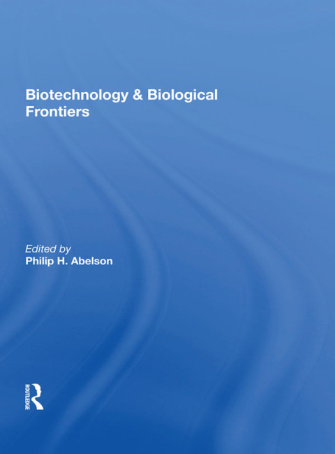 Cover image for book Biotechnology And Biological Frontiers