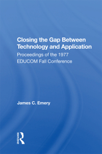 Cover image: Closing The Gap Between Technology And Application 1st edition 9780367167448
