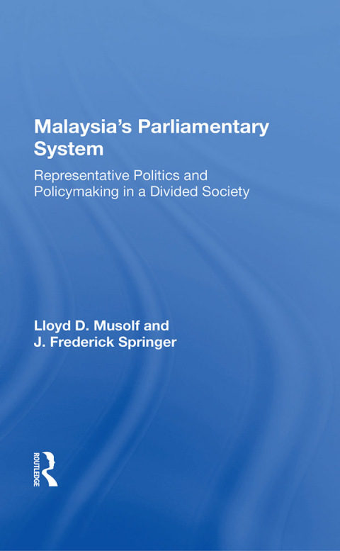 Cover image for book Malayasia's Parliamentary System