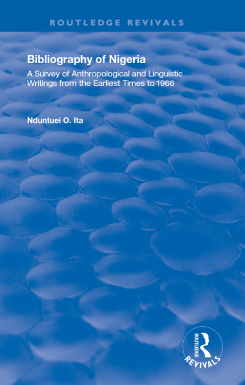 Cover image for book Bibliography of Nigeria