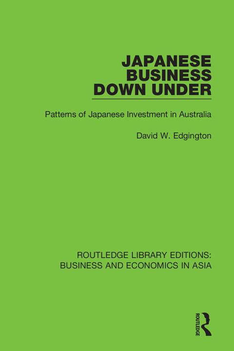 Cover image for book Japanese Business Down Under