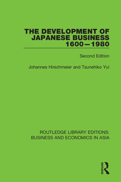 Cover image for book The Development of Japanese Business, 1600-1980