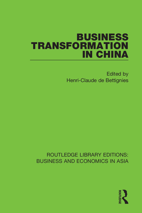 Cover image for book Business Transformation in China