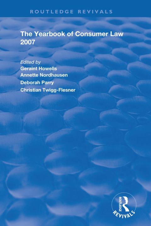 Cover image for book The Yearbook of Consumer Law 2007