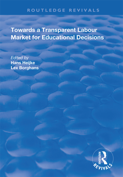 Cover image for book Towards a Transparent Labour Market for Educational Decisions