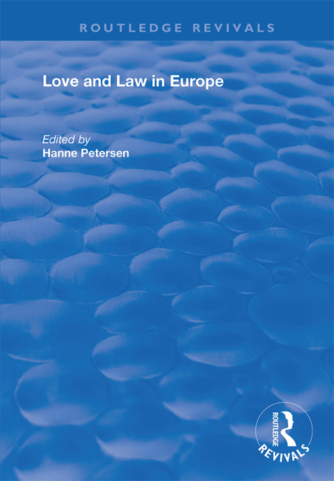 Cover image for book Love and Law in Europe