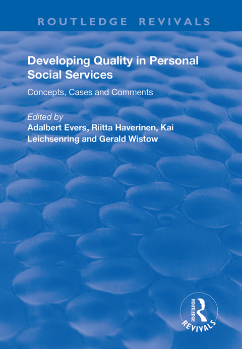 Cover image for book Developing Quality in Personal Social Services