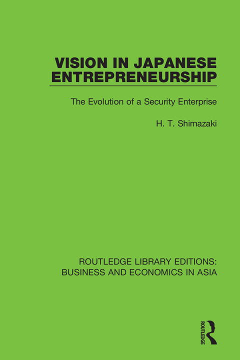Cover image for book Vision in Japanese Entrepreneurship
