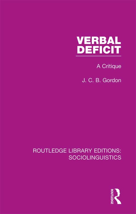 Cover image for book Verbal Deficit