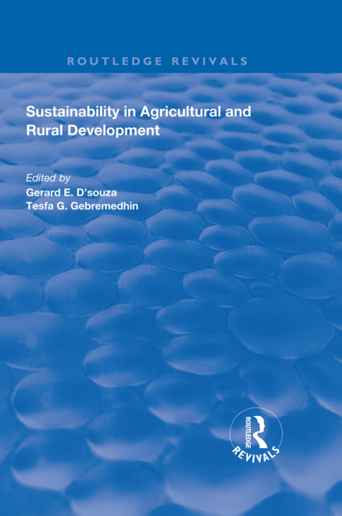 Cover image for book Sustainability in Agricultural and Rural Development