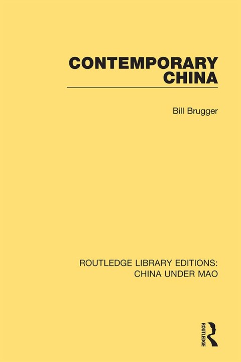 Cover image for book Contemporary China