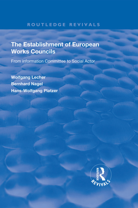 Cover image for book The Establishment of European Works Councils