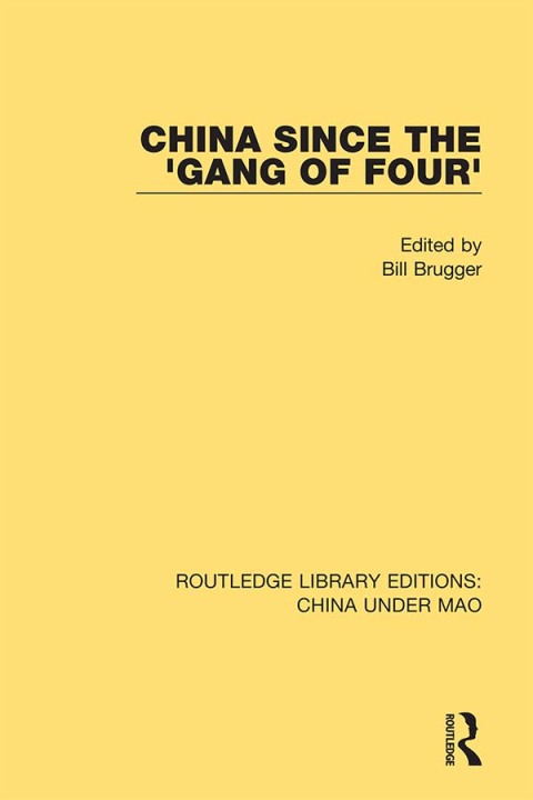 Cover image for book China Since the 'Gang of Four'