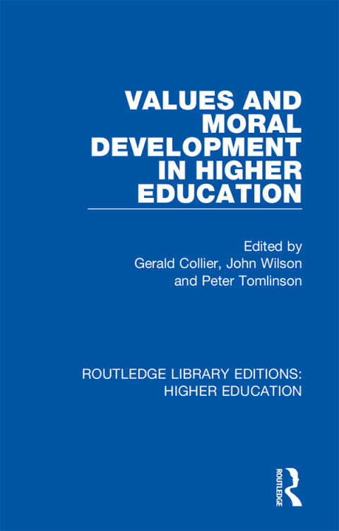 Cover image for book Values and Moral Development in Higher Education