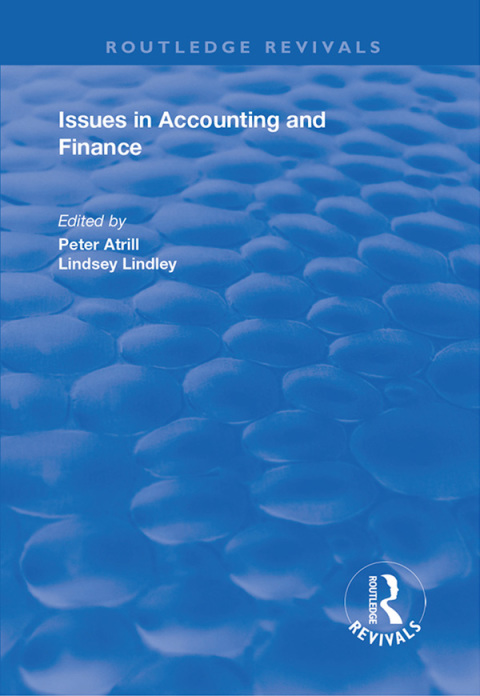 Cover image for book Issues in Accounting and Finance