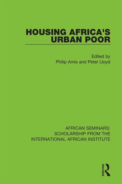 Cover image for book Housing Africa's Urban Poor