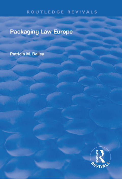Cover image for book Packaging Law Europe