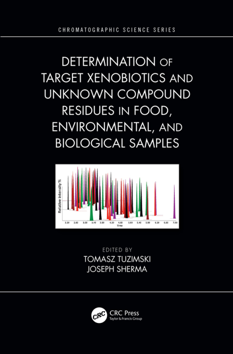 Cover image for book Determination of Target Xenobiotics and Unknown Compound Residues in Food, Environmental, and Biological Samples