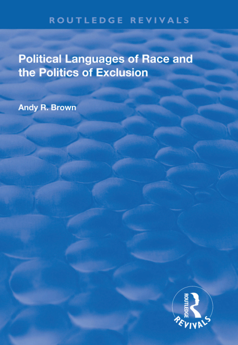 Cover image for book Political Languages of Race and the Politics of Exclusion