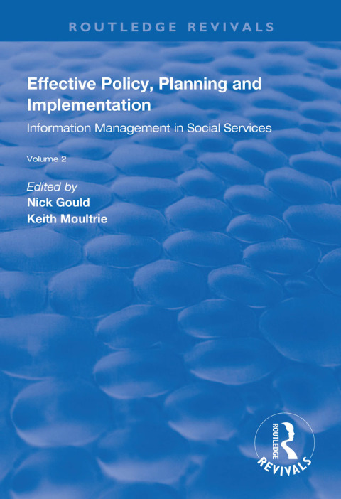 Cover image for book Effective Policy, Planning and Implementation