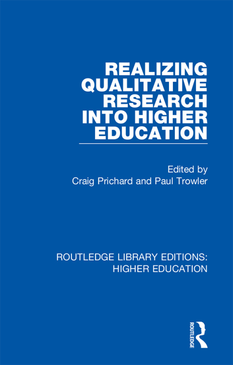 Cover image for book Realizing Qualitative Research into Higher Education