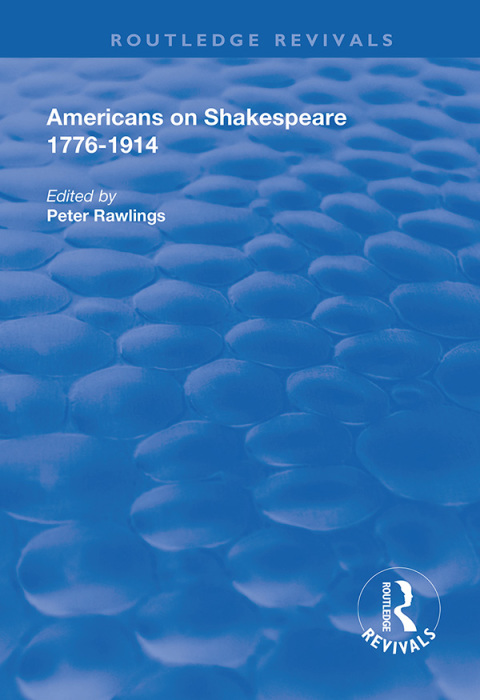 Cover image for book Americans on Shakespeare, 1776-1914