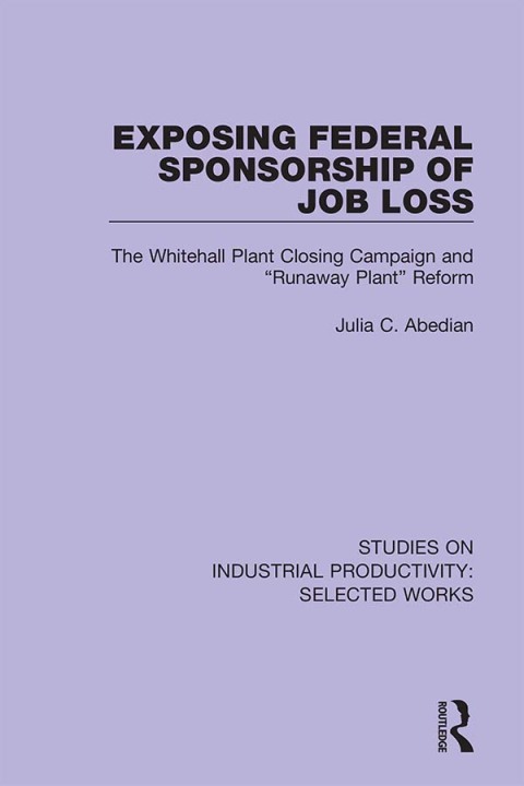 Cover image for book Exposing Federal Sponsorship of Job Loss