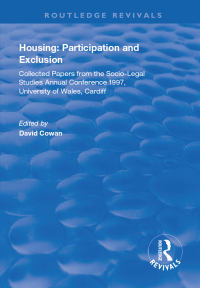 Titelbild: Housing: Participation and Exclusion 1st edition 9781138320314