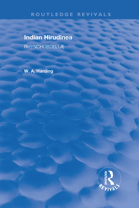 Cover image for book Indian Hirudinea