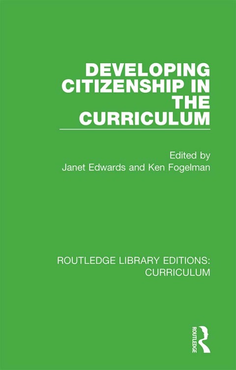 Cover image for book Developing Citizenship in the Curriculum