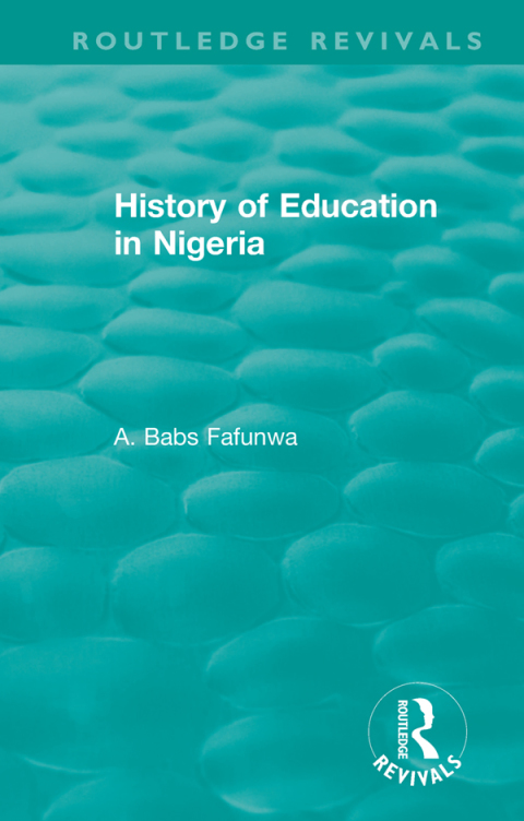 Cover image for book History of Education in Nigeria