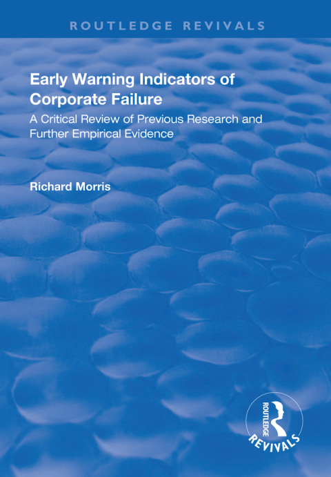 Cover image for book Early Warning Indicators of Corporate Failure