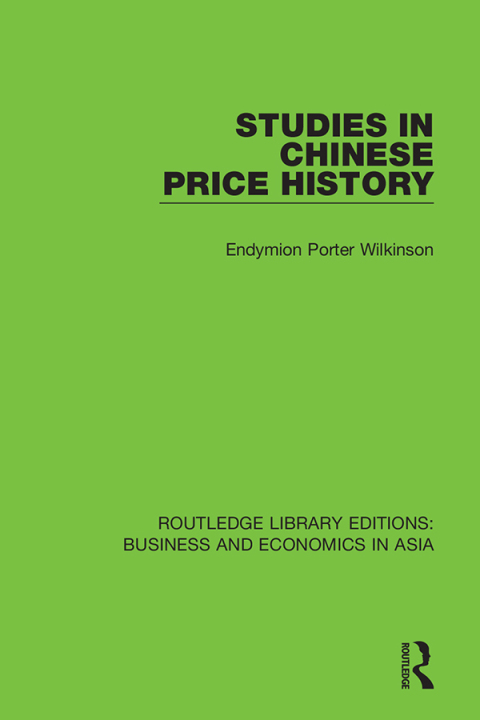 Cover image for book Studies in Chinese Price History
