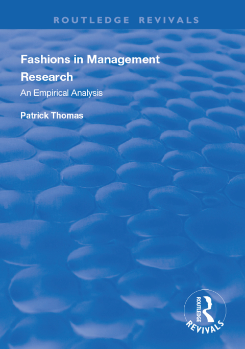 Cover image for book Fashions in Management Research