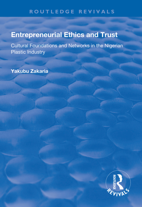 Cover image for book Entrepreneurial Ethics and Trust