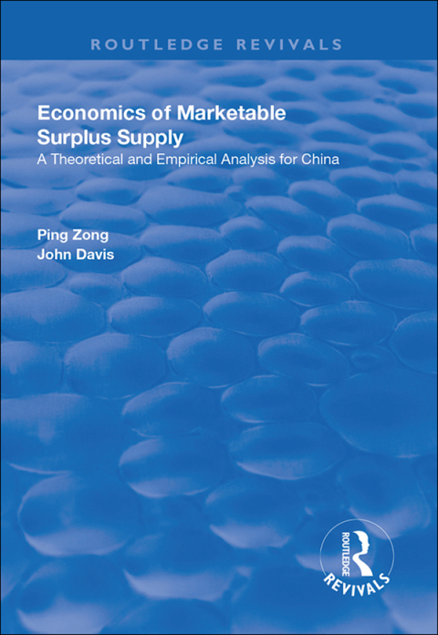 Economics of Marketable Surplus Supply 