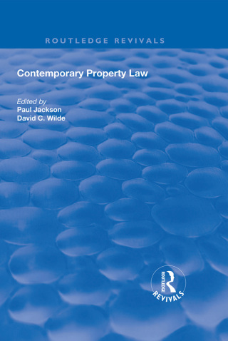 Contemporary Property Law
