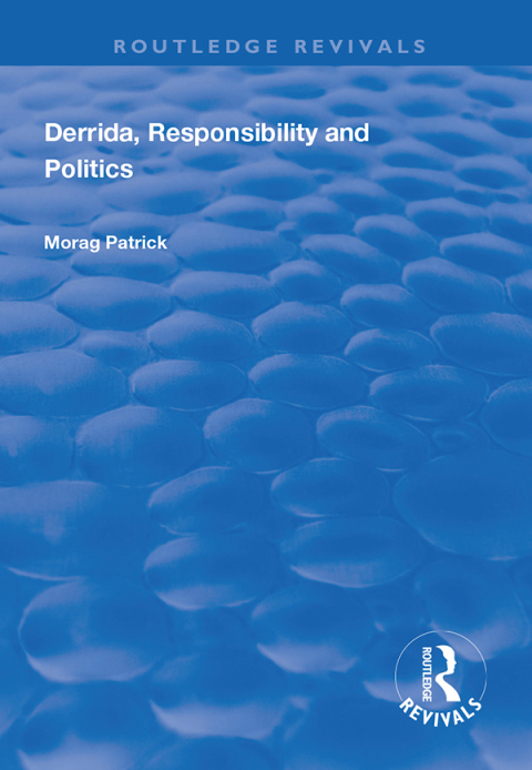 Cover image for book Derrida, Responsibility and Politics