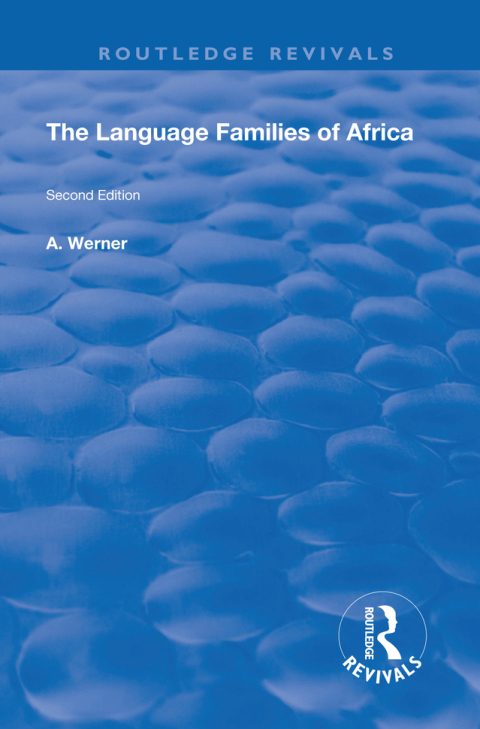 Cover image for book The Language Families Of Africa