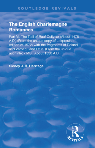 The English Charlemagne Romances