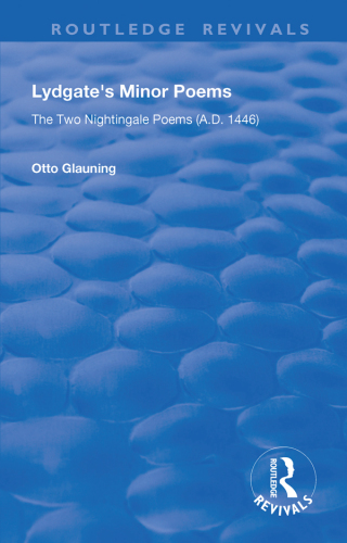 Lydgate's Minor Poems