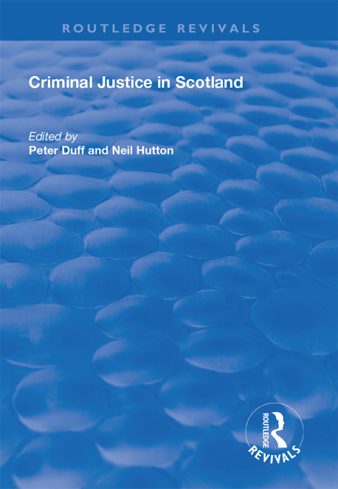 Cover image for book Criminal Justice in Scotland