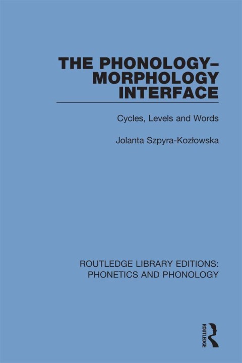 Cover image for book The Phonology-Morphology Interface