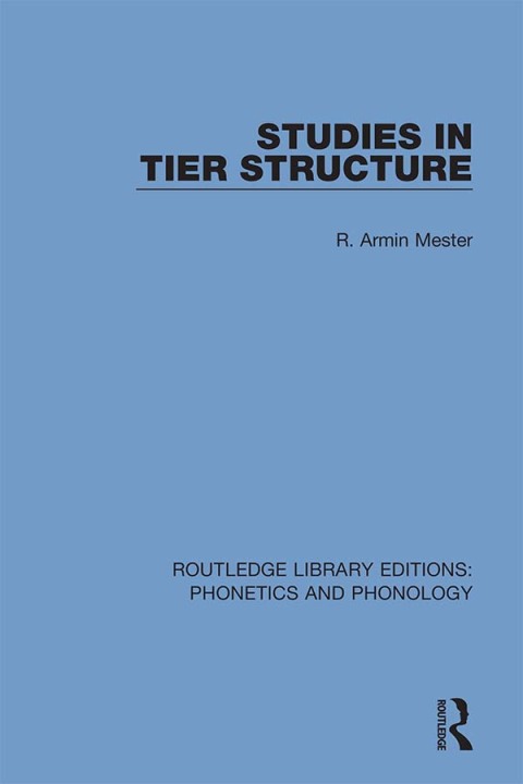 Cover image for book Studies in Tier Structure