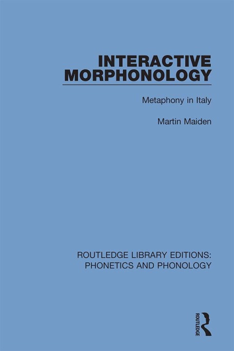 Cover image for book Interactive Morphonology